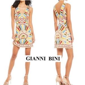 NWT Gianni Bini | Aidan Mattox Embroidered Mini Dress